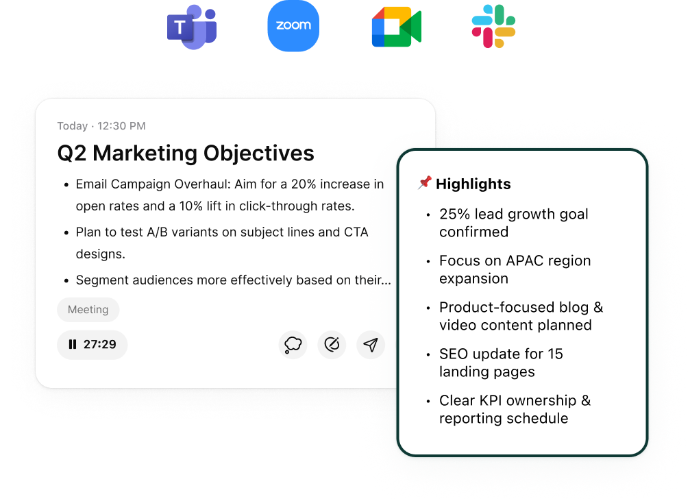 Can’t attend a meeting? <br /> Send your bot instead
